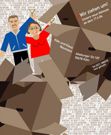 Wir ziehen um - Illustration