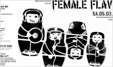 Veranstaltungsplakat 'Female HipHop' - Diplomarbeit/Projektarbeit