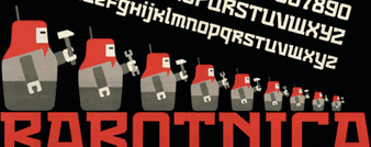Entwicklung einer Headlineschrift 'Rabotnica' / Semesterarbeit